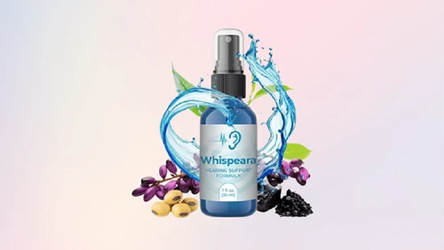 Whispeara natural hearing supplement bottle